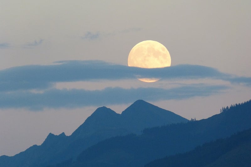 Moon and Earth